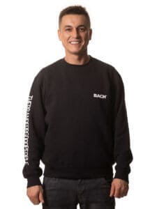 Men's Hoodie BACH® with Claim on sleeve